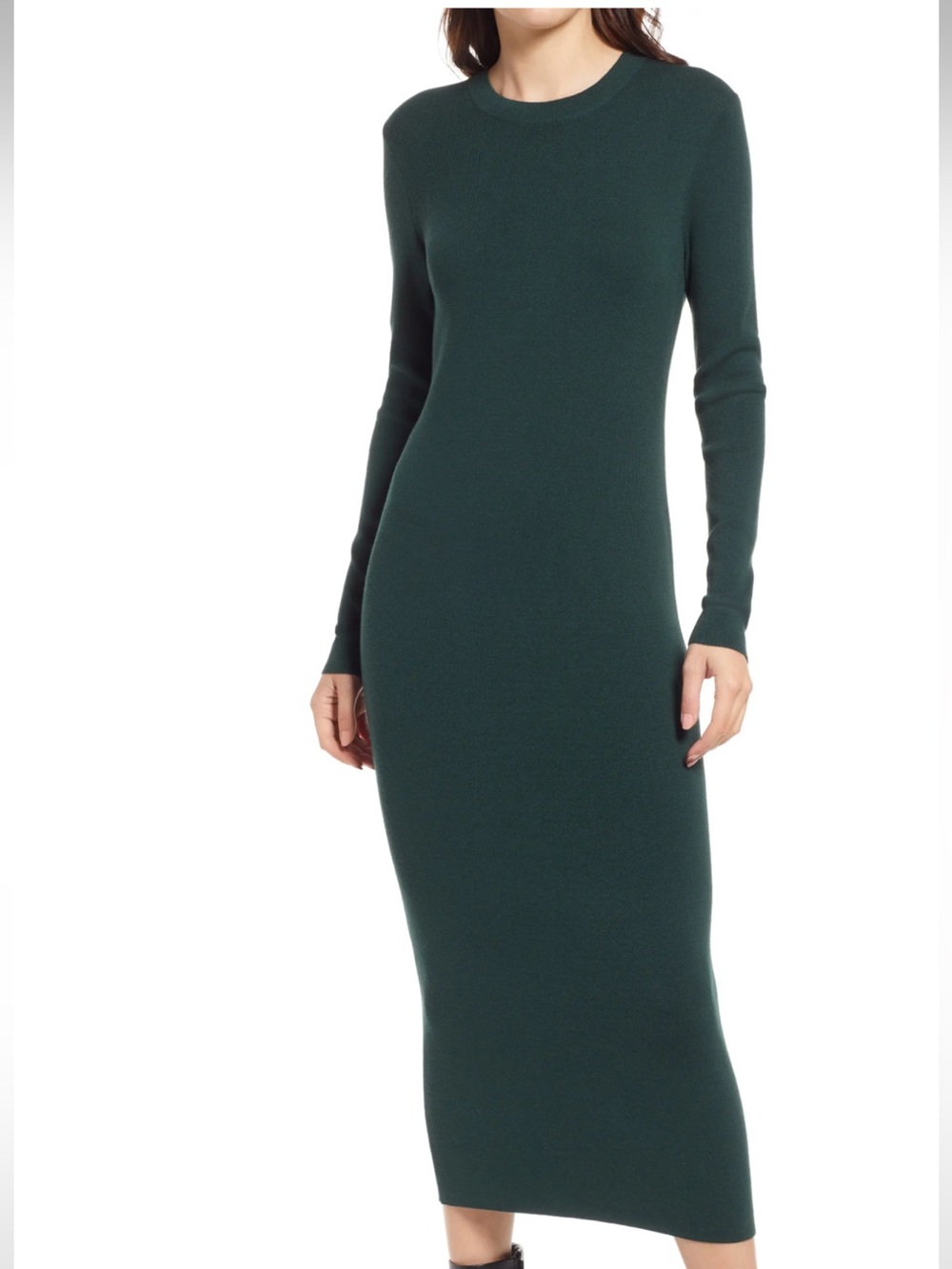 Treasure & Bond Knit Dress - Dark Green